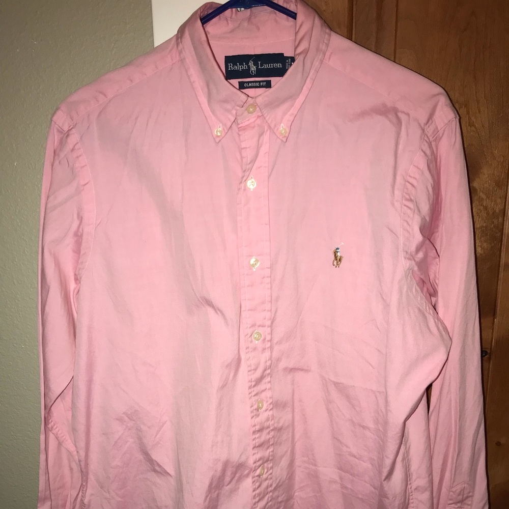 Pink Ralph Lauren Mens Shirt